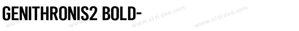 GeniThronis2 Bold字体转换